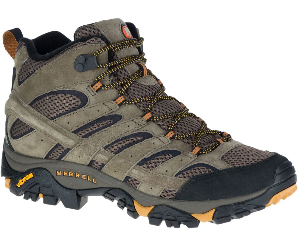 Botas Homem - Merrell Moab 2 Mid Ventilator - Verde Oliva - TAC945371